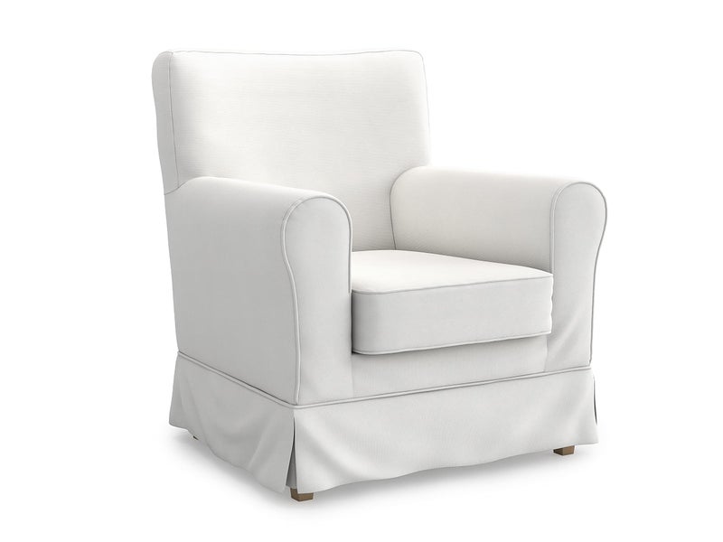 MASTERS OF COVERS Ektorp Jennylund Armchair Cover for The IKEA Ektorp Jennylund Chair Slipcover Replacement (Cool White) - Image 1